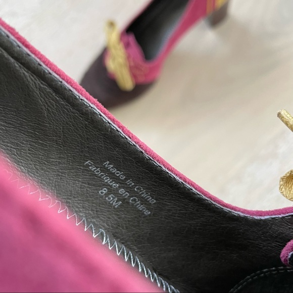 Anthropologie Nolana Suede Colorblock Pumps by Pilcro and Letterpress - Picture 7 of 9